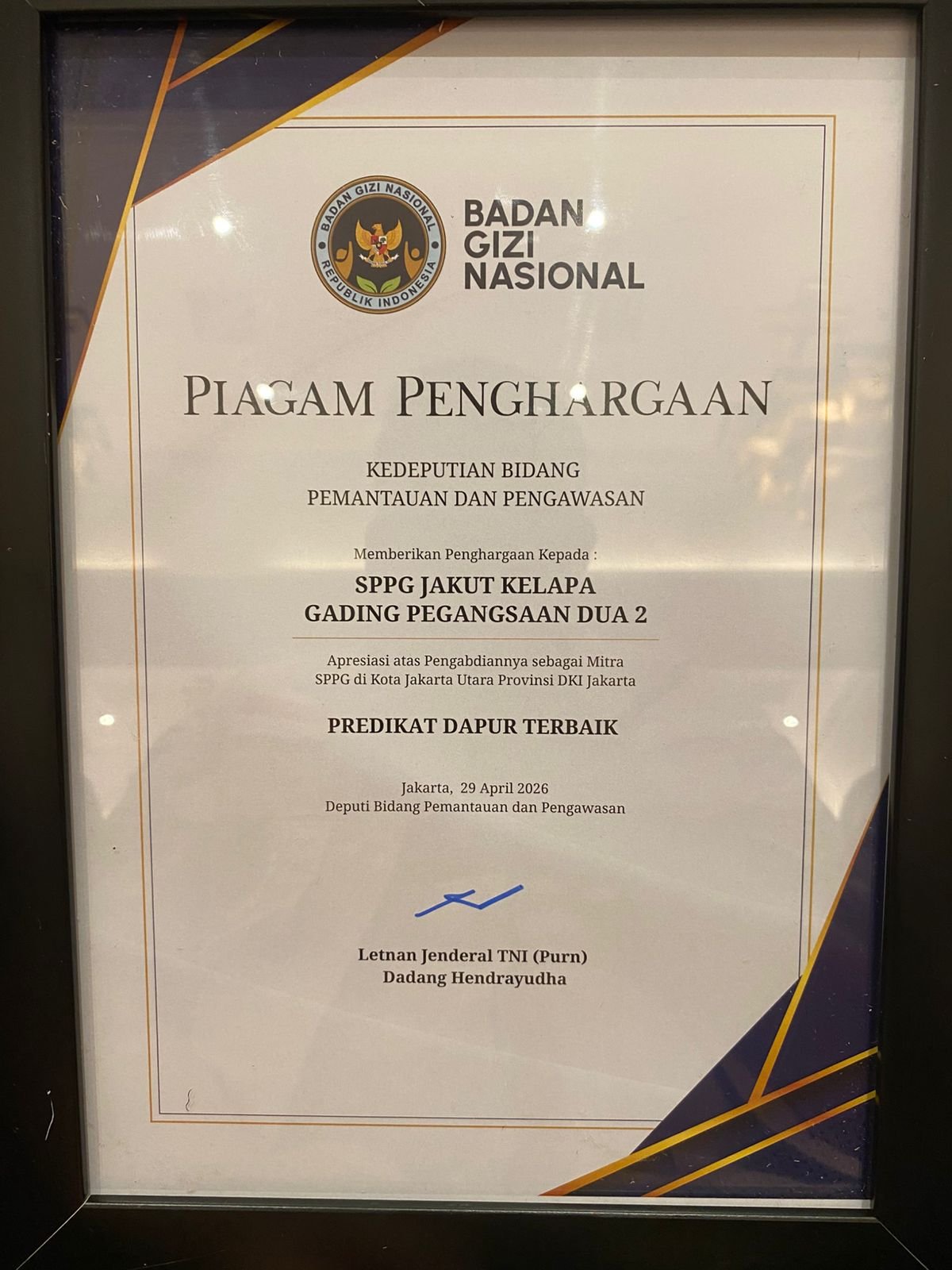 Memenuhi Standar Operasi, SPPG Pegangsaan Dua Polres Jakut Raih Predikat Dapur Terbaik Se-DKI Jakarta